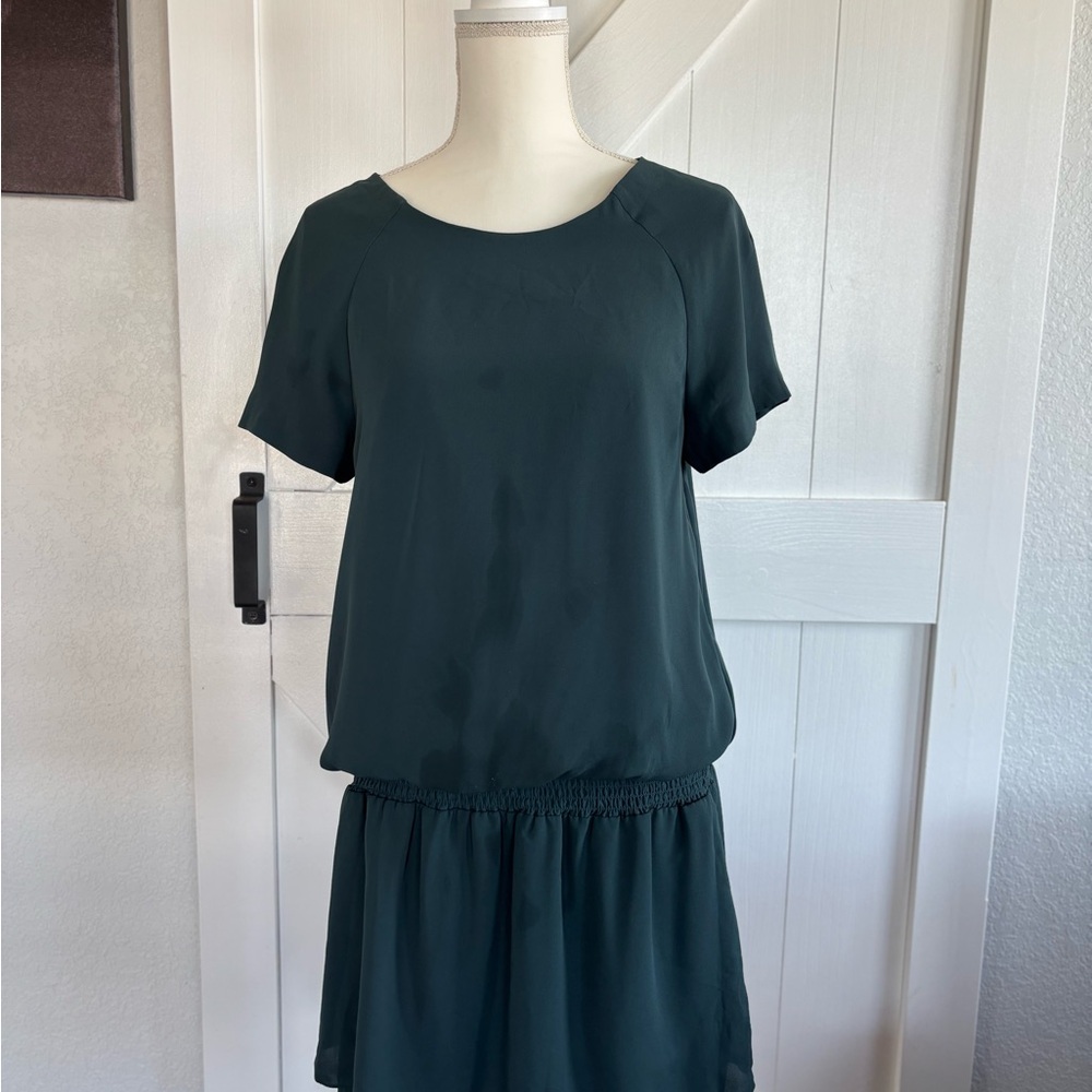 Banana Republic Dark Green Mini Dress